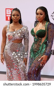 LOS ANGELES - JUN 27:  JT, Yung Miami, City Girls at the BET Awards 2021 Arrivals at the Microsoft Theater on June 27, 2021 in Los Angeles, CA