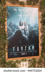 LOS ANGELES - JUN 27:  The Legend Of Tarzan Movie Poster At The Legend Of Tarzan Premiere At The Dolby Theater On June 27, 2016 In Los Angeles, CA