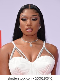 LOS ANGELES - JUN 27:  Megan Thee Stallion {Object} arrives for the 2021 BET Awards on June 27, 2021 in Los Angeles, CA                