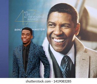 LOS ANGELES - JUN 6:  Chadwick Boseman at the  AFI Honors Denzel Washington at the Dolby Theater on June 6, 2019 in Los Angeles, CA