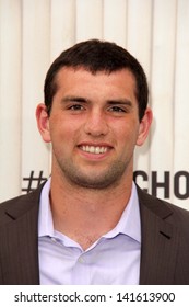 LOS ANGELES - JUN 8:  Andrew Luck Arrives At The Spike Guy's Choice Awards 2013 At The Sony Studios On June 8, 2013 In Culver City, CA