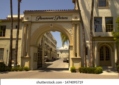 Los Angeles - June 1, 2018: Paramount Pictures Movie Studio Entrance Gate