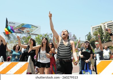 LOS ANGELES - JUNE 10: Los Angeles LGBT Pride Parade In Hollywood. June 10, 2012 In Los Angeles, CA