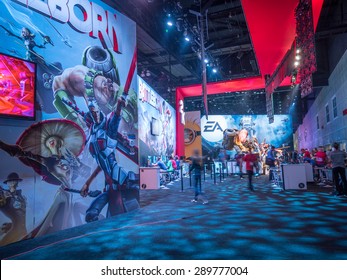 LOS ANGELES - June 17: Battleborn Video Game Booth At E3 2015 Expo. Electronic Entertainment Expo, Commonly Known As E3, Is An Annual Trade Fair For The Video Game Industry