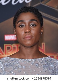 LOS ANGELES - MAR 04:  Lashana Lynch Arrives For The 'Captain Marvel' World Premiere On March 04, 2019 In Hollywood, CA