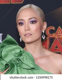 LOS ANGELES - MAR 04:  Pom Klementieff Arrives For The 'Captain Marvel' World Premiere On March 04, 2019 In Hollywood, CA