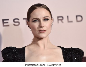 LOS ANGELES - MAR 05:  Evan Rachel Wood Arrives For ‘Westworld’ Season 3 Premiere On March 05, 2020 In Hollywood, CA