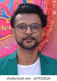 LOS ANGELES - MAR 07:  Utkarsh Ambudkar Arrives For ‘Mira, Royal Detective’ World Premiere On March 07, 2020 In Burbank, CA