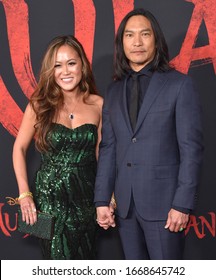 LOS ANGELES - MAR 09:  Jason Scott Lee And Diana Chan Arrives For ‘Mulan’ World Premiere On March 09, 2020 In Hollywood, CA                