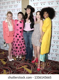 LOS ANGELES - MAR 10:  Laura Wiggins,  Sophia Lillis, Katt Shea,  M Graham, Zoe Renee at the "Nancy Drew And The Hidden Staircase" World Premiere at the AMC 15 on March 10, 2019 in Century City, CA