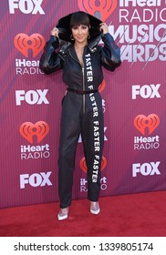 LOS ANGELES - MAR 14:  Jackie Cruz Arrives For The IHeart Radio Music Awards 2019 On March 14, 2019 In Los Angeles, CA