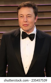 LOS ANGELES - MAR 2:  Elon Musk at the 2014 Vanity Fair Oscar Party at the Sunset Boulevard on March 2, 2014 in West Hollywood, CA