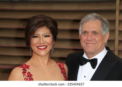 LOS ANGELES - MAR 2:  Julie Chen, Les Moonves At The 2014 Vanity Fair Oscar Party At The Sunset Boulevard On March 2, 2014 In West Hollywood, CA