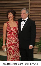 LOS ANGELES - MAR 2:  Julie Chen, Les Moonves At The 2014 Vanity Fair Oscar Party At The Sunset Boulevard On March 2, 2014 In West Hollywood, CA