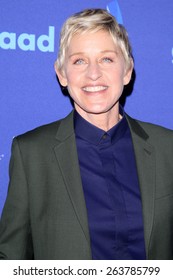 LOS ANGELES - MAR 21:  Ellen DeGeneres at the 26th Annual GLAAD Media Awards at the Beverly Hilton Hotel on March 21, 2015 in Beverly Hills, CA