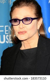 LOS ANGELES - MAR 22:  Carrie Fisher at the Backstage At The Geffen Gala at Geffen Playhouse on March 22, 2014 in Westwood, CA