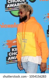 LOS ANGELES - MAR 24:  Odell Beckham Jr At The 2018 Kid's Choice Awards At Forum On March 24, 2018 In Inglewood, CA