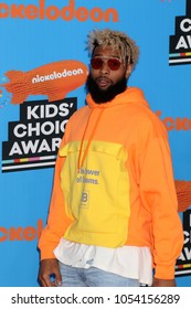 LOS ANGELES - MAR 24:  Odell Beckham Jr At The 2018 Kid's Choice Awards At Forum On March 24, 2018 In Inglewood, CA