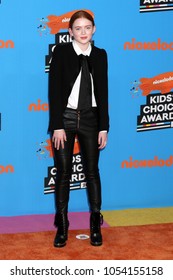 LOS ANGELES - MAR 24:  Sadie Sink At The 2018 Kid's Choice Awards At Forum On March 24, 2018 In Inglewood, CA