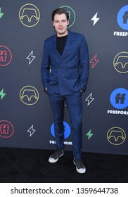 LOS ANGELES - MAR 27:  Dominic Sherwood Arrives For The 2nd Annual Freeform Summit On March 27, 2019 In Hollywood, CA                