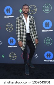 LOS ANGELES - MAR 27:  Trevor Jackson Arrives For The 2nd Annual Freeform Summit On March 27, 2019 In Hollywood, CA