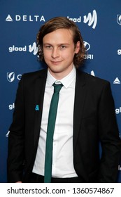 LOS ANGELES - MAR 28:  Logan Miller at the 30th Annual GLAAD Media Awards at the Beverly Hilton Hotel on March 28, 2019 in Los Angeles, CA