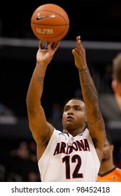 LOS ANGELES - MARCH 10: Arizona Wildcats G Lamont Jones #12 During The NCAA Pac-10 Tournament Basketball Game On March 10 2011 At Staples Center In Los Angeles.