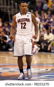 LOS ANGELES - MARCH 12: Arizona Wildcats G Lamont Jones #12 During The NCAA Pac-10 Tournament Basketball Championship Game On March 12 2011 At Staples Center In Los Angeles, CA.