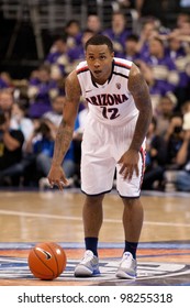 LOS ANGELES - MARCH 12: Arizona Wildcats G Lamont Jones #12 During The NCAA Pac-10 Tournament Basketball Championship Game On March 12 2011 At Staples Center In Los Angeles, CA.