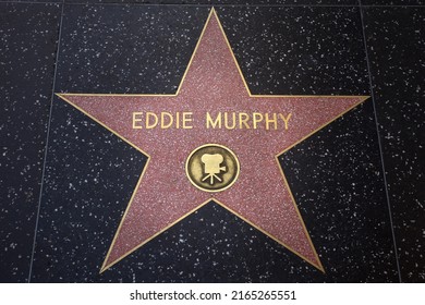 Los Angeles - March 23, 2022:
Eddie Murphy's star on the Hollywood Walk of Fame