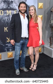 LOS ANGELES - MAY 08:  Zach McGowan And Emily Johnson Arrives For The 'King Arthur: Legend Of The Sword