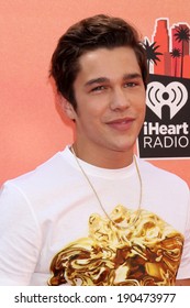 LOS ANGELES - MAY 1:  Austin Mahone At The 1st IHeartRadio Music Awards At Shrine Auditorium On May 1, 2014 In Los Angeles, CA