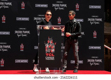 LOS ANGELES - MAY 11: Stephen Perkins, Perry Farrell At A Ceremony Honoring The Smashing Pumpkins With Hand Prints At The TCL Chinese Theatre IMAX On May 11, 2022 In Los Angeles, CA