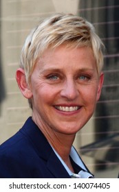 LOS ANGELES - MAY 13:  Ellen DeGeneres at the Steve Harvey Hollywood Walk of Fame Star Ceremony at the W Hollywood Hotel  on May 13, 2013 in Los Angeles, CA