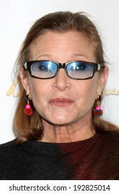 LOS ANGELES - MAY 14:  Carrie Fisher at the "Debbie Reynolds: The Auction Finale" VIP Reception at Debbie Reynolds Dance Studio on May 14, 2014 in North Hollywood, CA