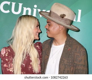 LOS ANGELES - MAY 2:  Ashlee Simpson Ross, Evan Ross At The NBCUniversal Summer Press Day At Universal Studios On May 2, 2018 In Universal City, CA