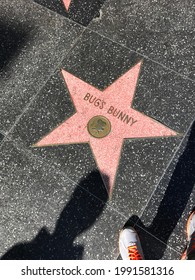 LOS ANGELES - MAY 2018: Bugs Bunny Hollywood Walk Of Fame - Bugs Bunny's Name Is Also Found On This Sidewalk, Which Has The Names Of The World's Most Famous Stars.