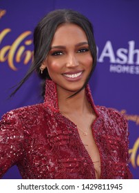 LOS ANGELES - MAY 21:  Jasmine Tookes Arrives For The 'Aladdin' World Premiere On May 21, 2019 In Hollywood, CA