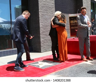 LOS ANGELES - MAY 22:  Marc Murphy, Guy Fieri, Scott Conant, Aarti Sequeira At The Guy Fieri Star Ceremony On The Hollywood Walk Of Fame On May 22, 2019 In Los Angeles, CA