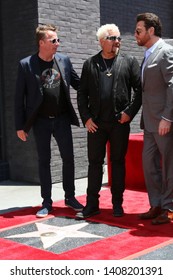 LOS ANGELES - MAY 22:  Marc Murphy, Guy Fieri, Scott Conant At The Guy Fieri Star Ceremony On The Hollywood Walk Of Fame On May 22, 2019 In Los Angeles, CA