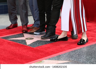 LOS ANGELES - MAY 22:  Matthew McConaughey, Hunter Fieri , Ryder Fieri, Guy Fieri, Kathleen Finch Feet  At The Guy Fieri Star Ceremony On The Hollywood Walk Of Fame On May 22, 2019 In Los Angeles, CA