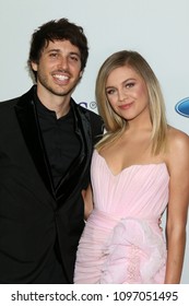 LOS ANGELES - MAY 22:  Morgan Evans, Kelsea Ballerini At The Gracies At The Beverly Wilshire Hotel On May 22, 2018 In Beverly Hills, CA