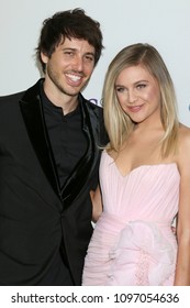 LOS ANGELES - MAY 22:  Morgan Evans, Kelsea Ballerini At The Gracies At The Beverly Wilshire Hotel On May 22, 2018 In Beverly Hills, CA