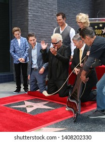 LOS ANGELES - MAY 22:  Ryder Fieri, Hunter Fieri, Matthew McConaughey, Guy Fieri, Kathleen Finch, Gubler At The Guy Fieri Star Ceremony On The Hollywood Walk Of Fame On May 22, 2019 In Los Angeles, CA