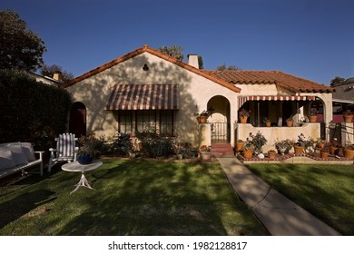 Los Angeles - May 25, 2012: 
Old Hollywood Mexican Style Home Day Exterior