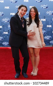 LOS ANGELES - MAY 25: Jason Castro, Mandy Mayhall At The American Idol Finale At The Nokia Theater In Los Angeles, California On May 25, 2011