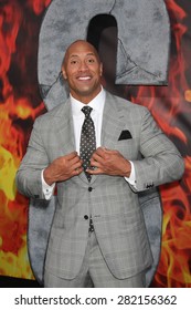 LOS ANGELES - MAY 26:  Dwayne Johnson at the "San Andreas" World Premiere at the TCL Chinese Theater IMAX on May 26, 2015 in Los Angeles, CA