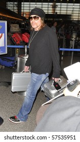 LOS ANGELES - MAY 30: Guns N Roses Front Man Axl Rose Is Seen At LAX. May 30 In Los Angeles, California.