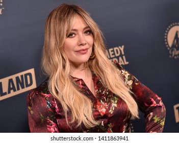 LOS ANGELES - MAY 30:  Hilary Duff arrives for the Comedy Central, Paramount Network, TV Land Press Day on May 30, 2019 in West Hollywood, CA                