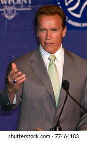 LOS ANGELES - MAY 7:  Arnold Schwarzenegger  At The Duke Of Edinburgh's Award Young Americans' Challenge At A High School On May 7, 2007 In Calabasas, CA